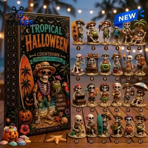 Tropical Halloween 2026 Skeleton Advent Calendar