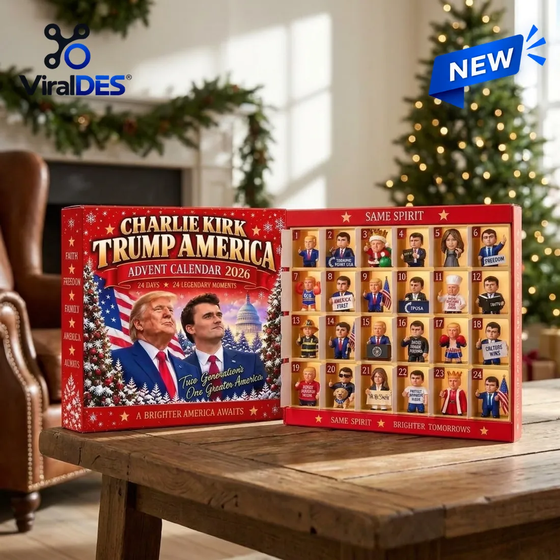 Charlie Kirk Trump America 2026 Advent Calendar Charlie Kirk Trump America 2026 Advent Calendar