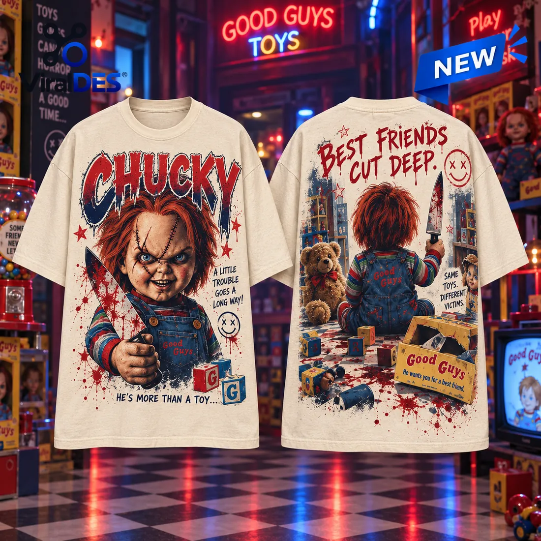 Chucky Best Friends Cut Deep Shirt Chucky Best Friends Cut Deep Shirt