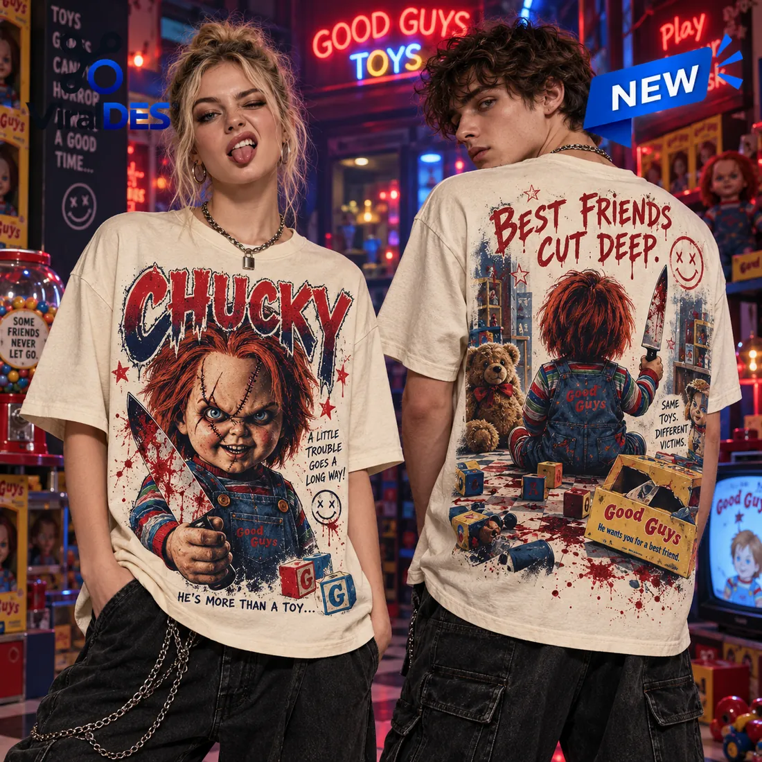 Chucky Best Friends Cut Deep Shirt Chucky Best Friends Cut Deep Shirt
