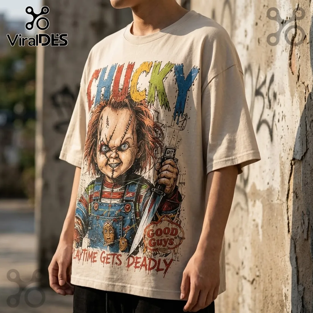 Chucky Good Guys Gone Bad Cream Shirt Chucky Good Guys Gone Bad Cream Shirt