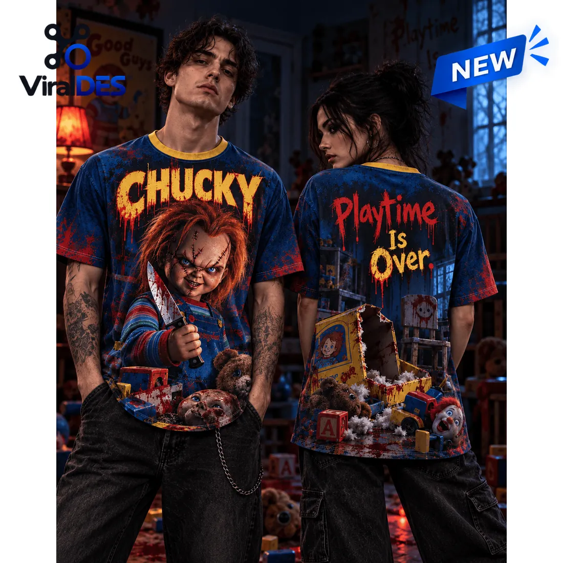 Chucky Playtime Is Over Horror Shirt Chucky Playtime Is Over Horror Shirt
