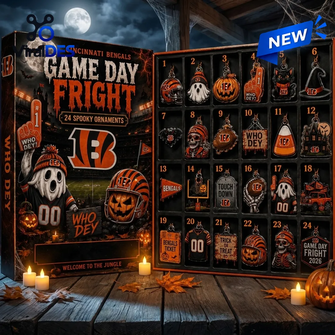 Cincinnati Bengals Game Day Fright Halloween Advent Calendar Cincinnati Bengals Game Day Fright Halloween Advent Calendar