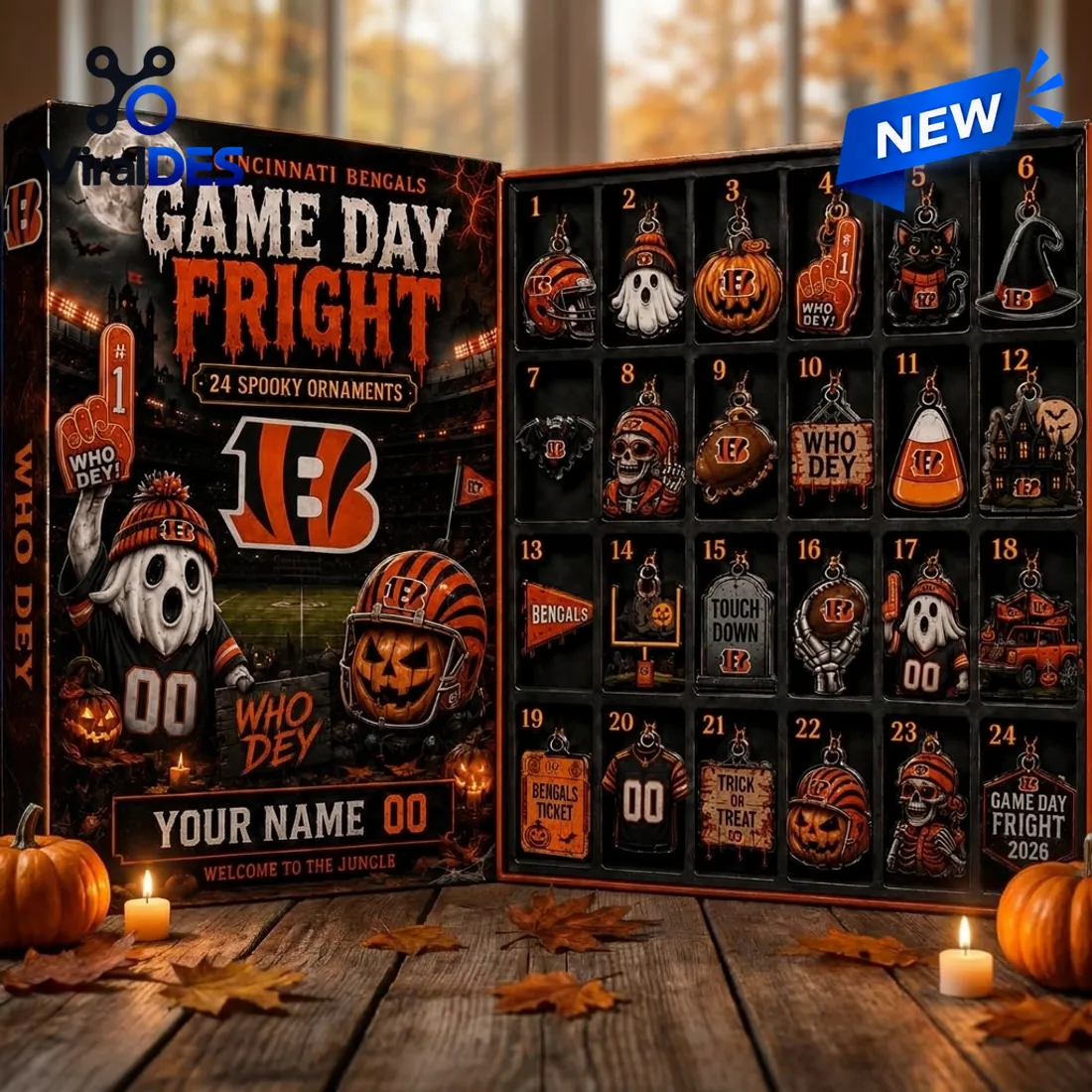 Cincinnati Bengals Game Day Fright Halloween Advent Calendar Cincinnati Bengals Game Day Fright Halloween Advent Calendar