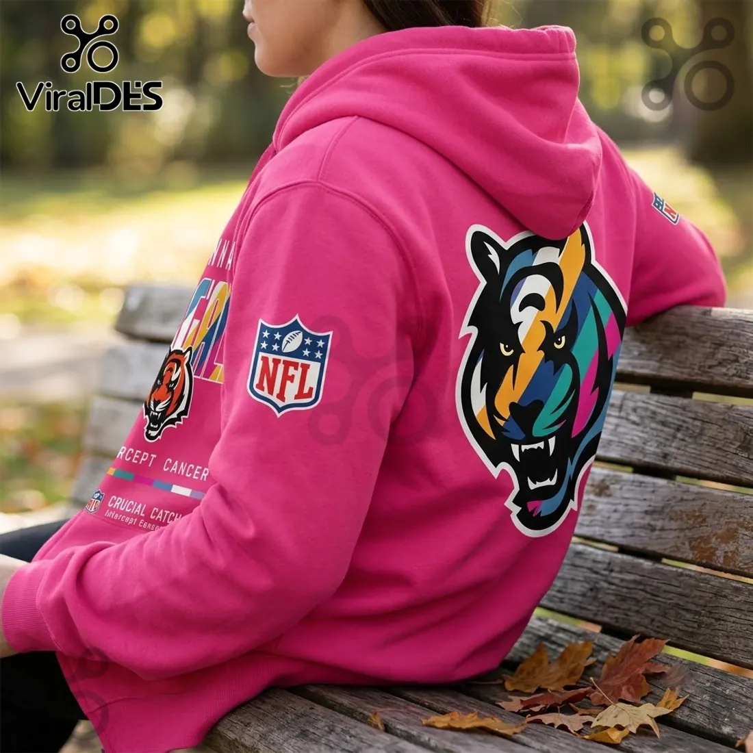 Cincinnati Bengals NFL Crucial Catch Pink Pullover Hoodie Cincinnati Bengals NFL Crucial Catch Pink Pullover Hoodie