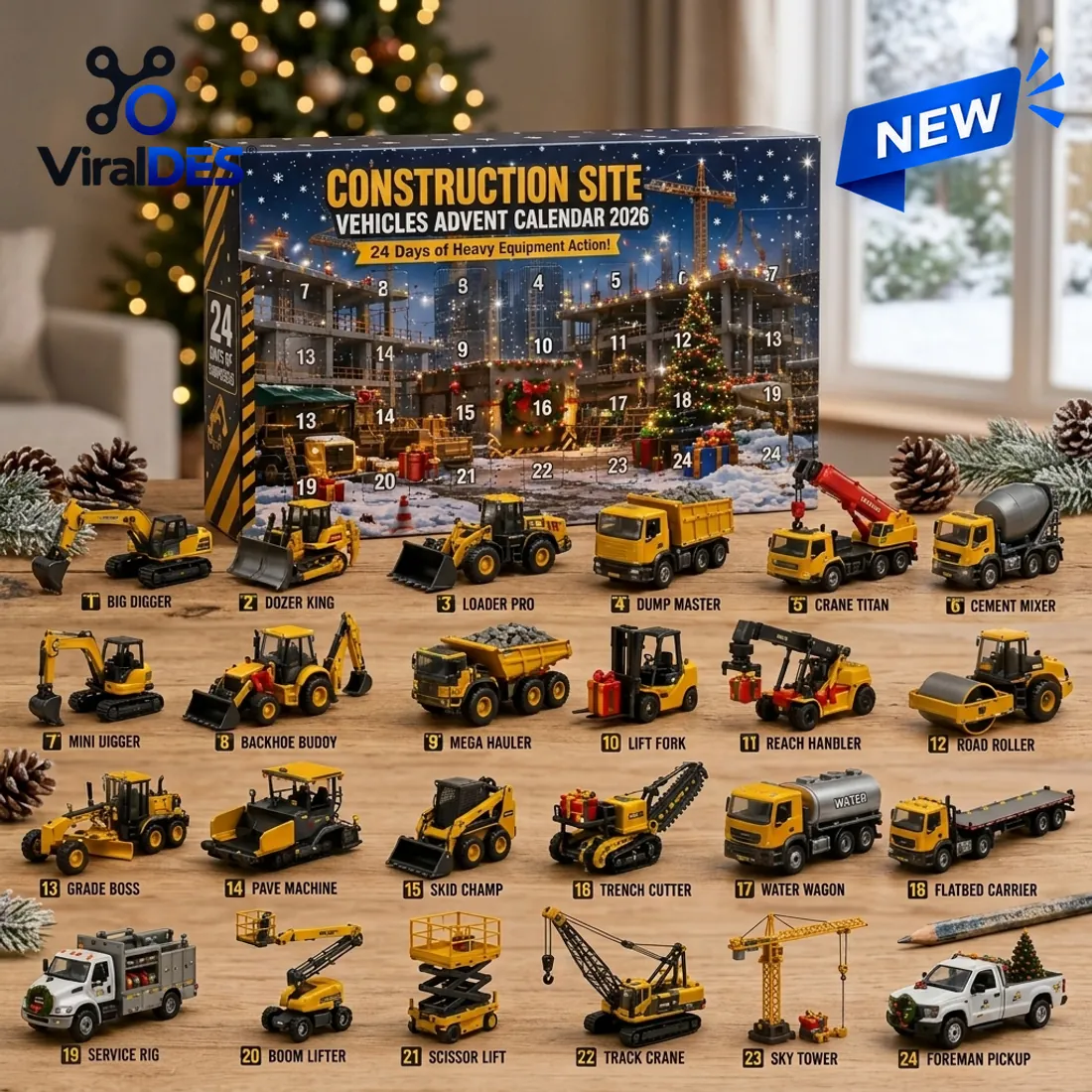 Construction Site Vehicles Advent Calendar 2026 Construction Site Vehicles Advent Calendar 2026