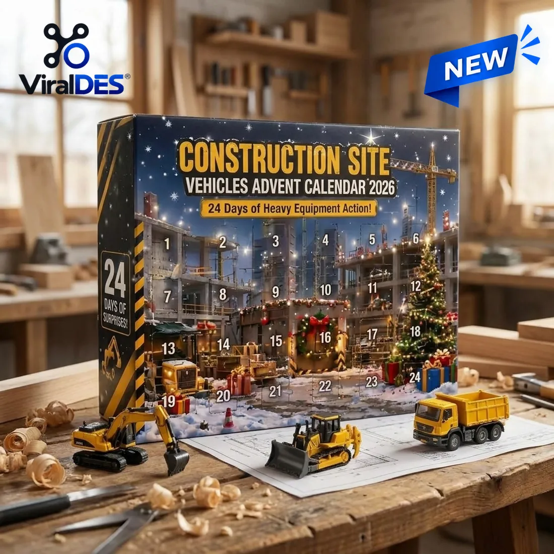 Construction Site Vehicles Advent Calendar 2026 Construction Site Vehicles Advent Calendar 2026