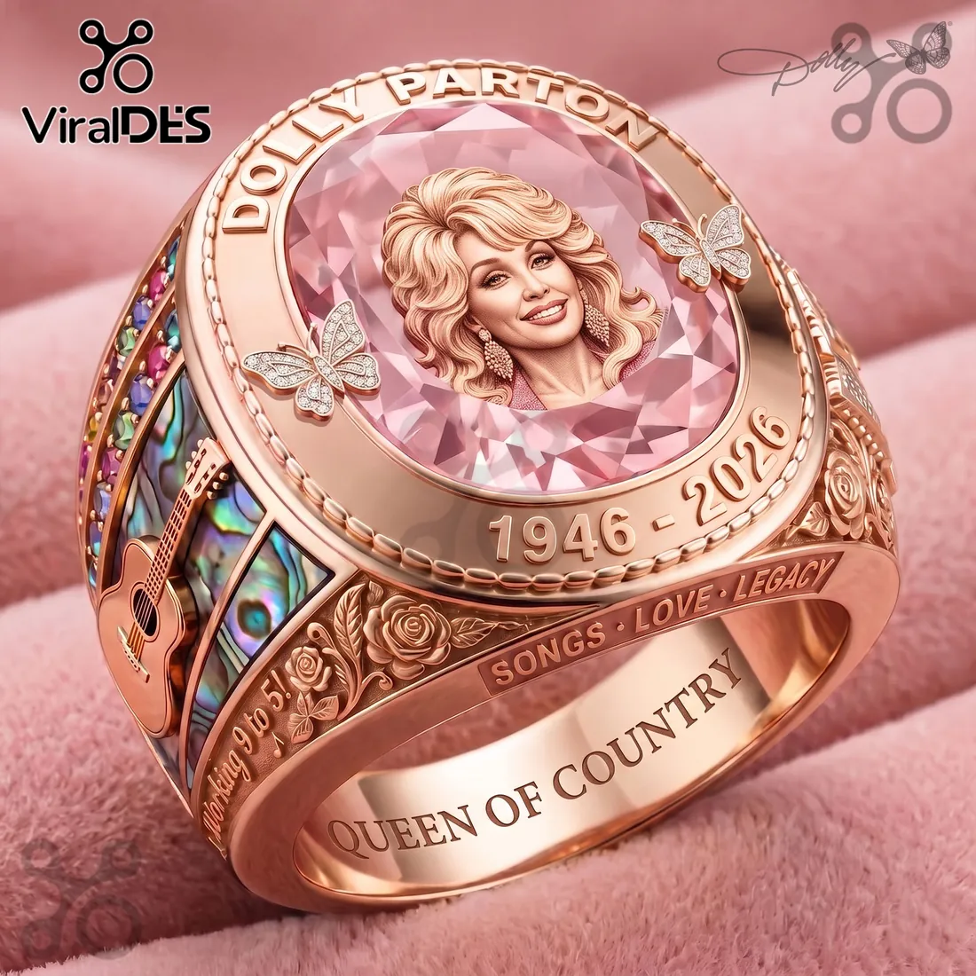 Dolly Parton 1946-2026 Rose Gold Ring Dolly Parton 1946-2026 Rose Gold Ring