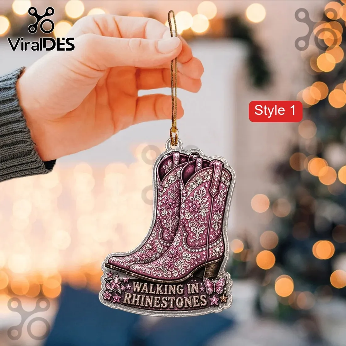 Dolly Parton Pink Rhinestone Acrylic Ornament Set Dolly Parton Pink Rhinestone Acrylic Ornament Set