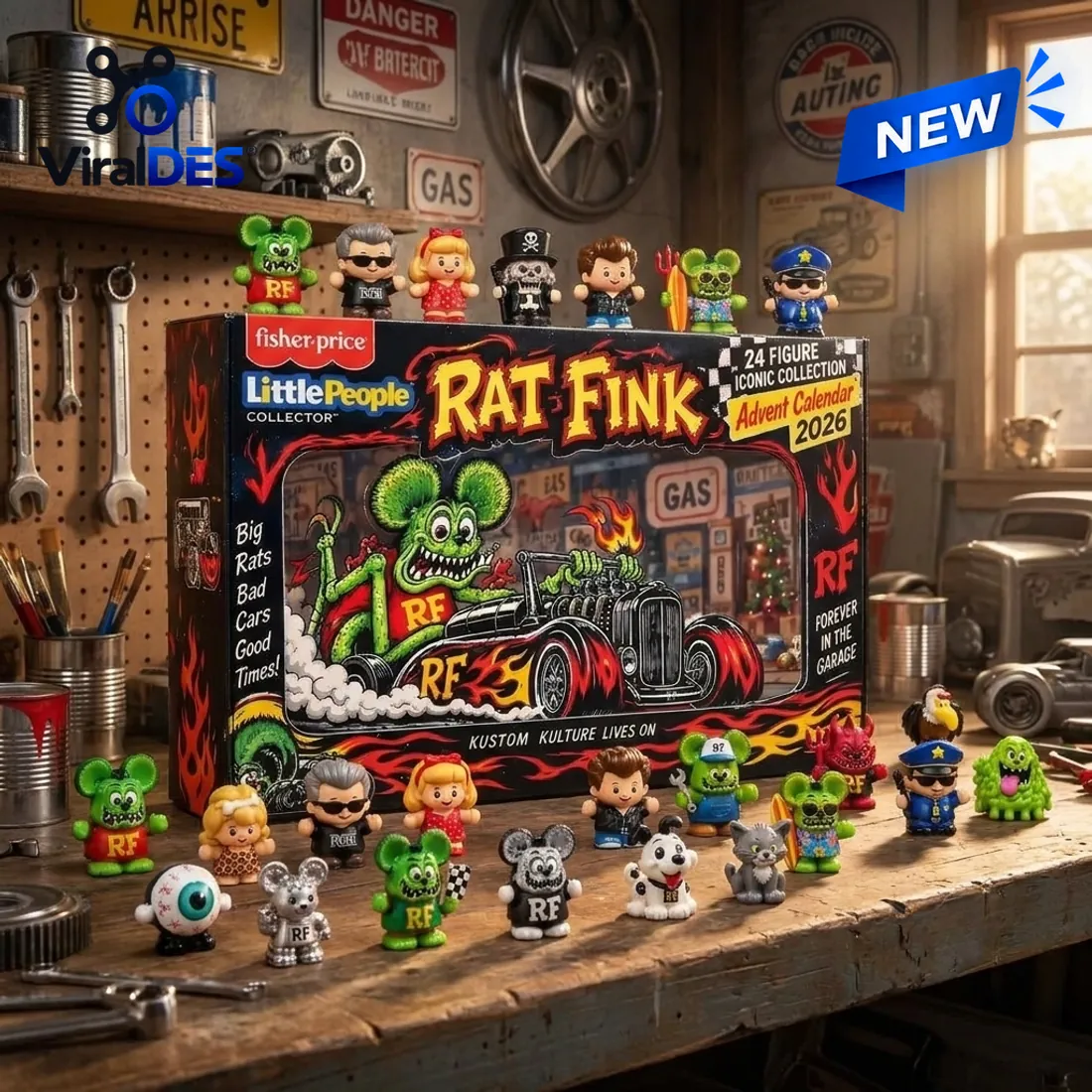 Fisher-Price Little People Collector Rat Fink 2026 Advent Calendar Fisher-Price Little People Collector Rat Fink 2026 Advent Calendar