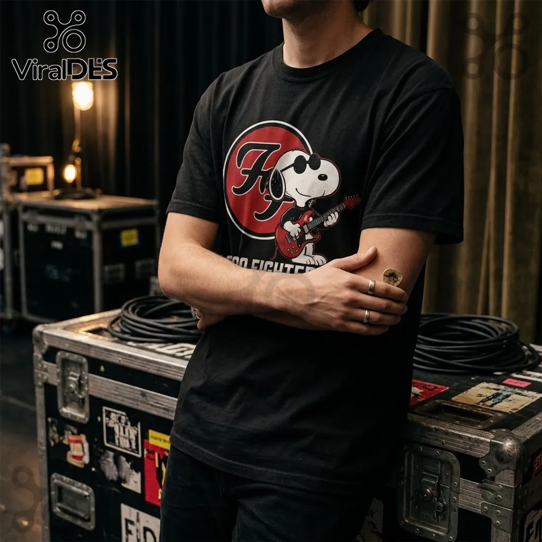 Foo Fighters x Snoopy One By One Shirt Foo Fighters x Snoopy One By One Shirt