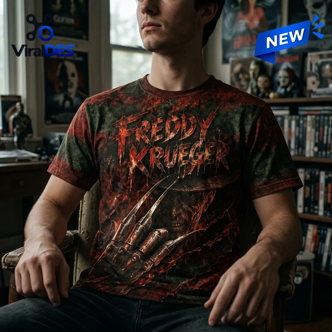 Freddy Krueger Fire Claw Shirt Freddy Krueger Fire Claw Shirt