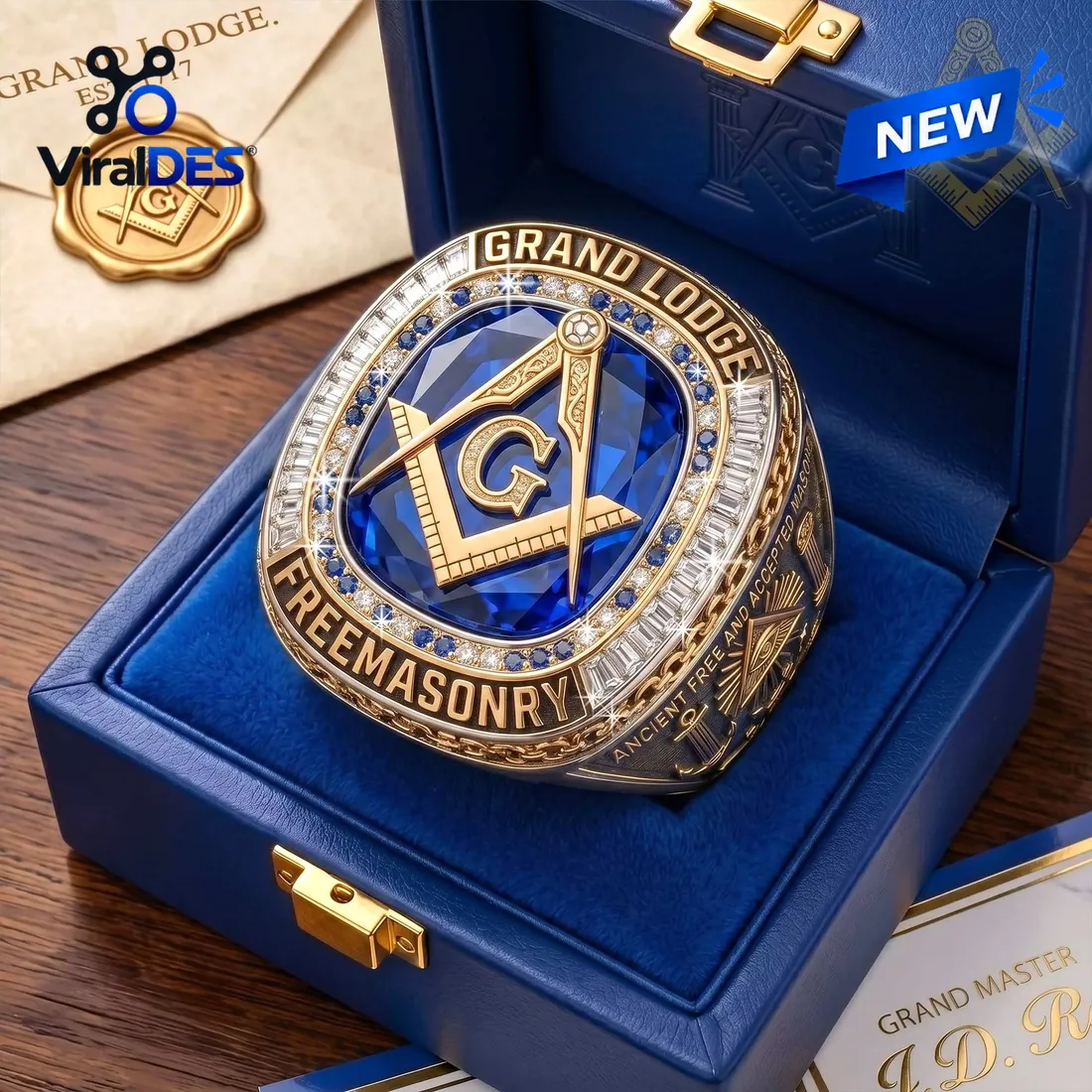 Freemason Square and Compasses Ring Freemason Square and Compasses Ring