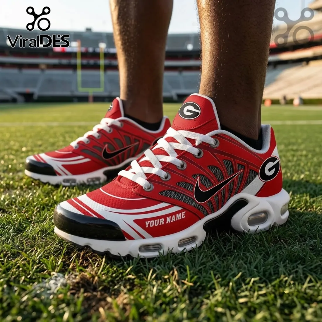 Georgia Bulldogs Custom Name Air Max Plus Running Shoes Georgia Bulldogs Custom Name Air Max Plus Running Shoes