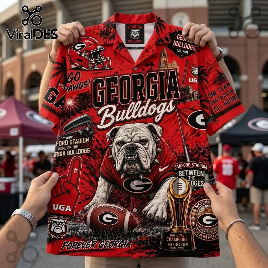 Georgia Bulldogs National Champions Hawaiian Shirt Georgia Bulldogs National Champions Hawaiian Shirt