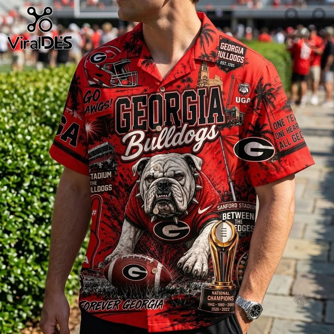 Georgia Bulldogs National Champions Hawaiian Shirt Georgia Bulldogs National Champions Hawaiian Shirt