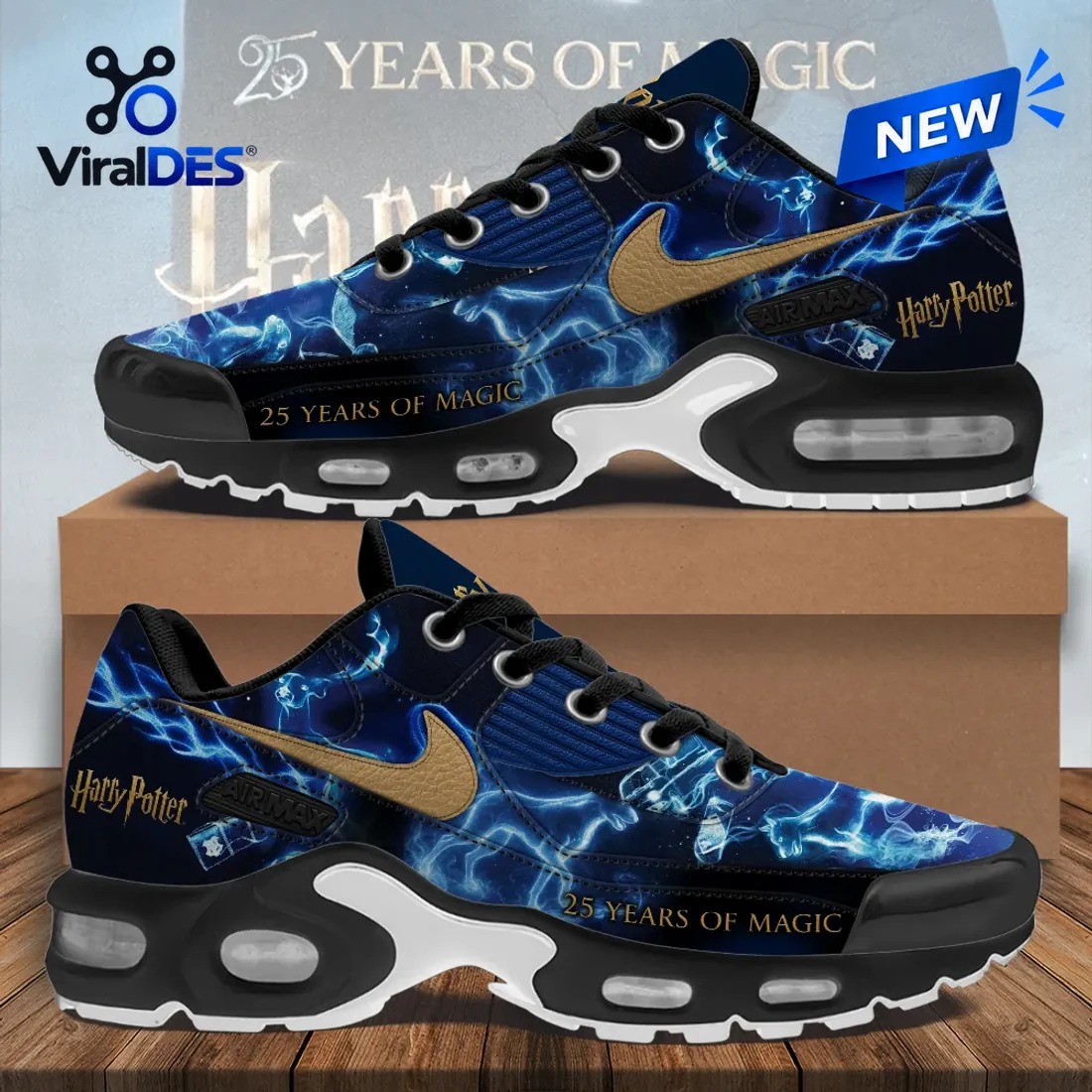 Harry Potter 25th Anniversary Blue Magic Air Max Shoes Harry Potter 25th Anniversary Blue Magic Air Max Shoes