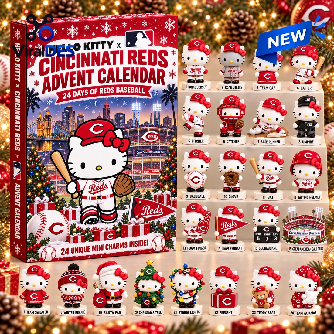 Hello Kitty x Cincinnati Reds Christmas Advent Calendar Hello Kitty x Cincinnati Reds Christmas Advent Calendar
