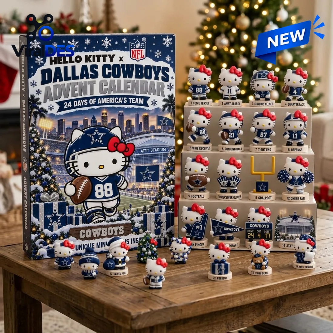 Hello Kitty x Dallas Cowboys 2026 Advent Calendar Hello Kitty x Dallas Cowboys 2026 Advent Calendar