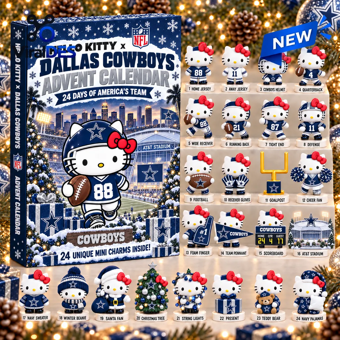 Hello Kitty x Dallas Cowboys 2026 Advent Calendar Hello Kitty x Dallas Cowboys 2026 Advent Calendar