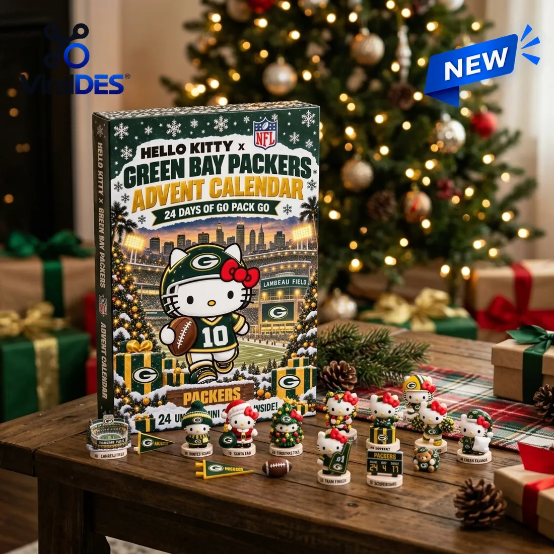 Hello Kitty x Green Bay Packers 2026 Advent Calendar Hello Kitty x Green Bay Packers 2026 Advent Calendar