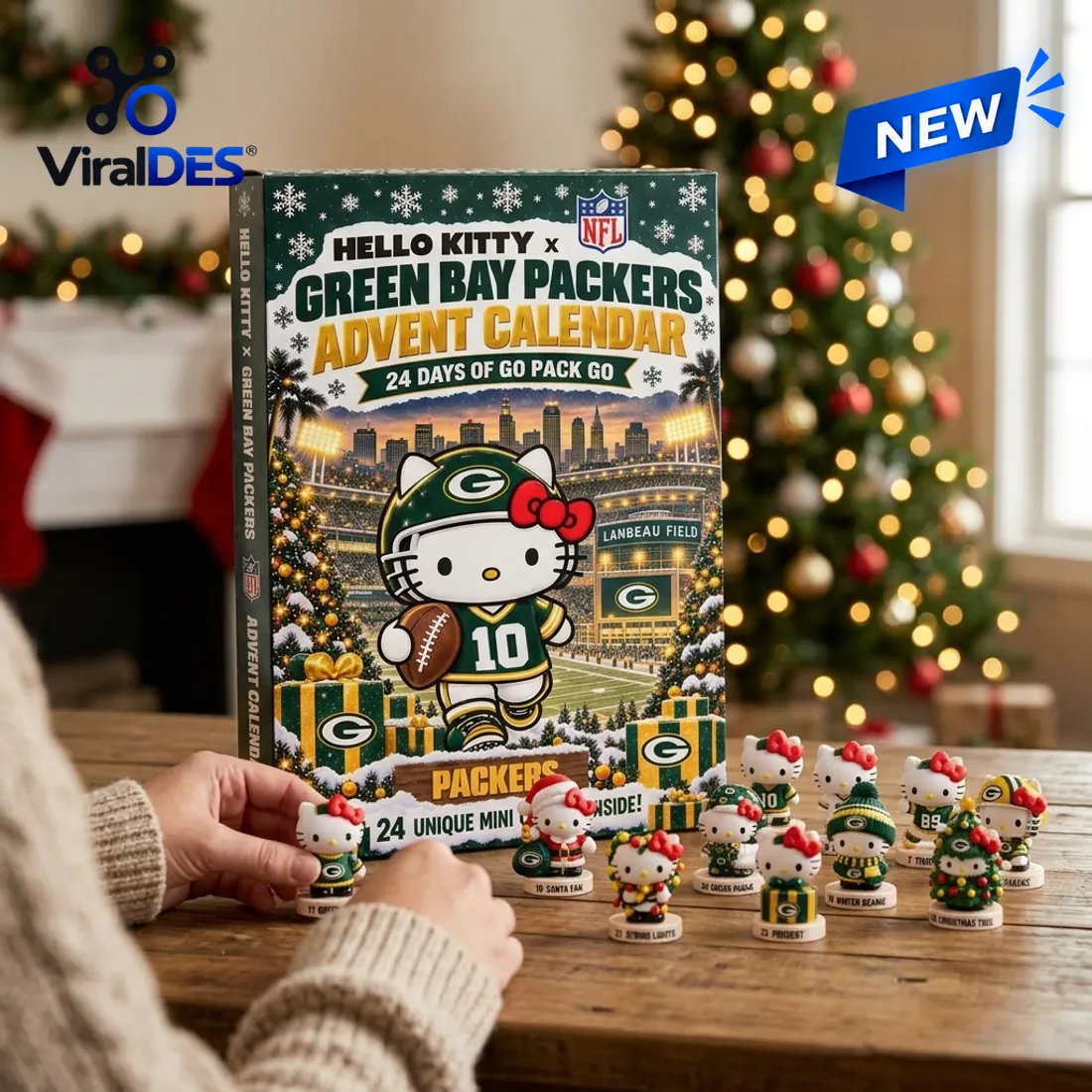 Hello Kitty x Green Bay Packers 2026 Advent Calendar Hello Kitty x Green Bay Packers 2026 Advent Calendar
