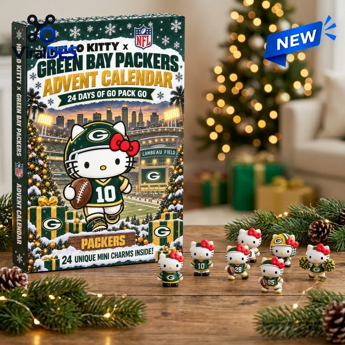 Hello Kitty x Green Bay Packers 2026 Advent Calendar Hello Kitty x Green Bay Packers 2026 Advent Calendar