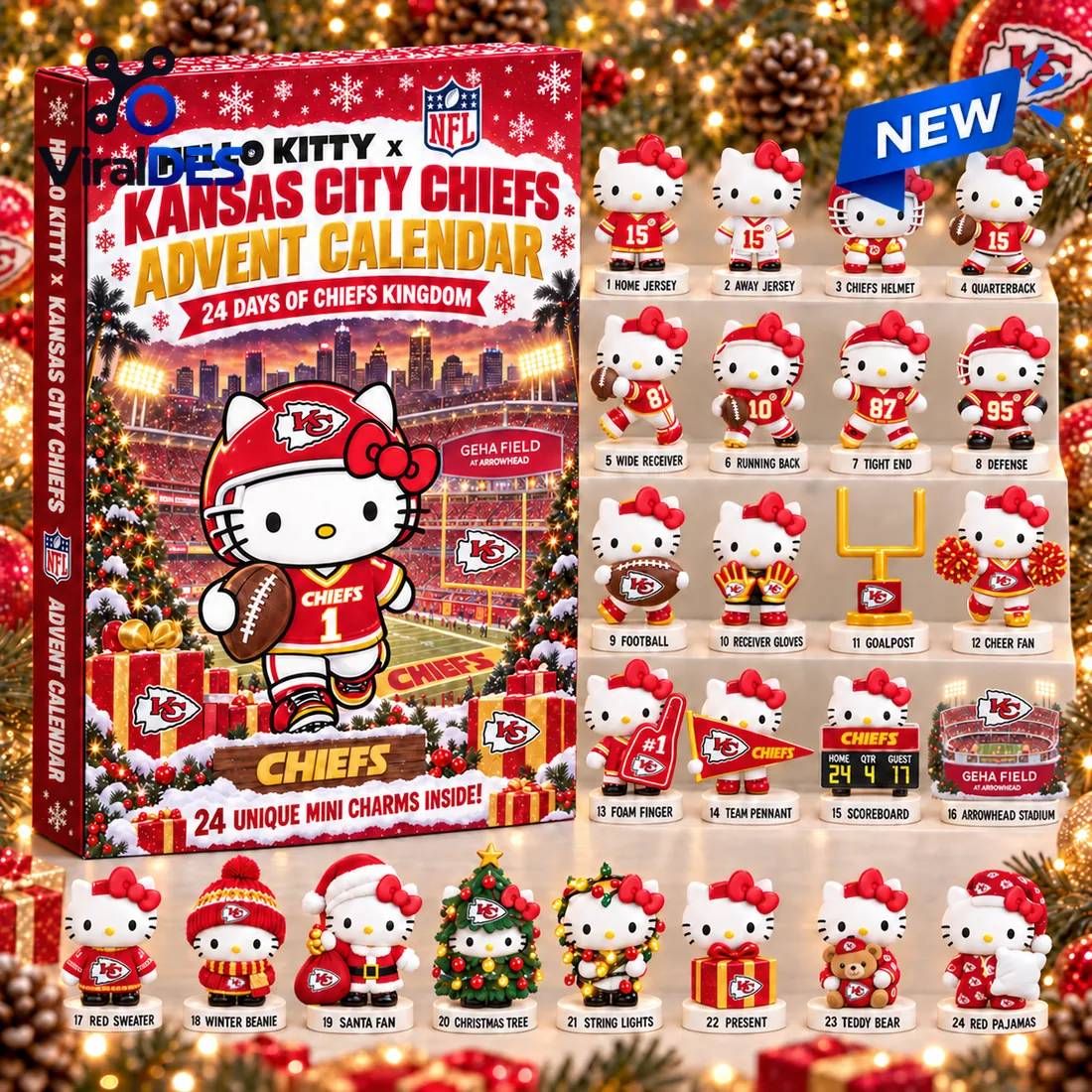 Hello Kitty x Kansas City Chiefs Advent Calendar Hello Kitty x Kansas City Chiefs Advent Calendar