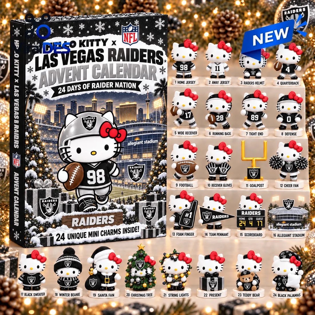 Hello Kitty x Las Vegas Raiders Advent Calendar Hello Kitty x Las Vegas Raiders Advent Calendar
