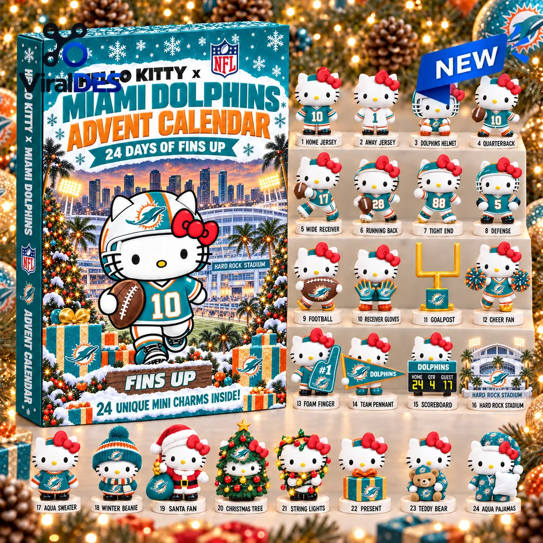 Hello Kitty x Miami Dolphins Advent Calendar Hello Kitty x Miami Dolphins Advent Calendar