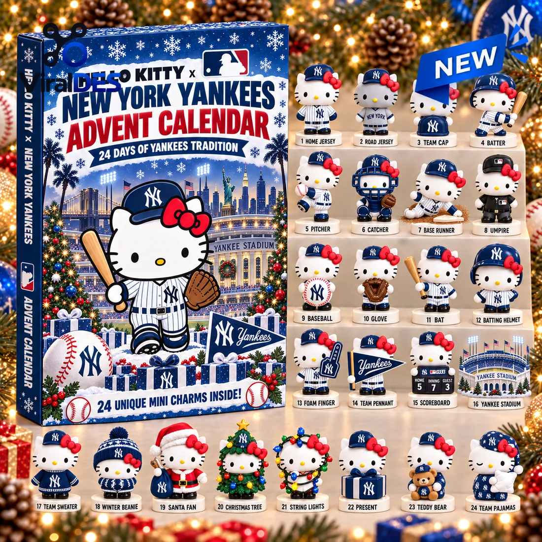 Hello Kitty x New York Yankees 2026 Advent Calendar Hello Kitty x New York Yankees 2026 Advent Calendar