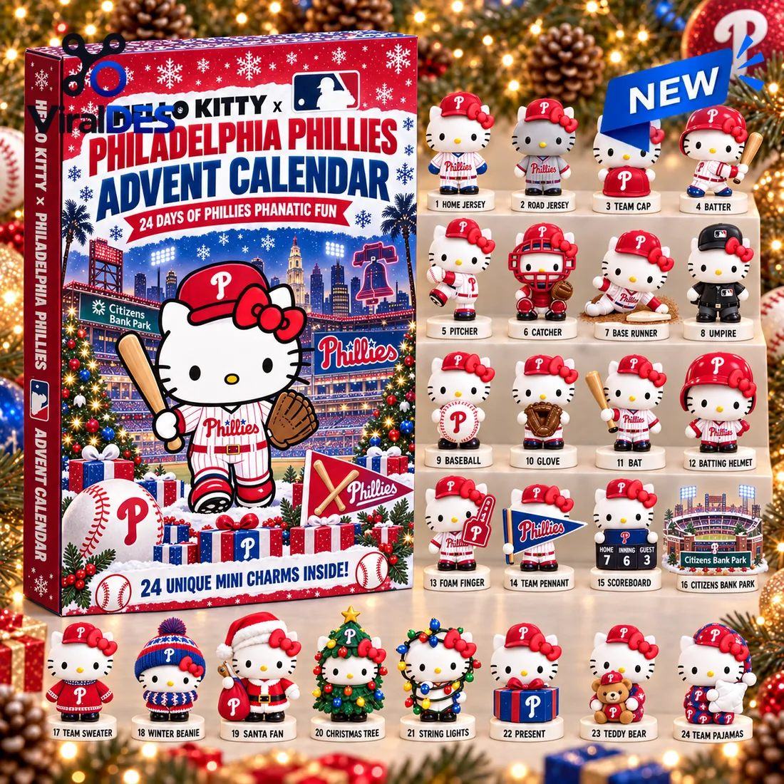 Hello Kitty x Philadelphia Phillies Advent Calendar Hello Kitty x Philadelphia Phillies Advent Calendar