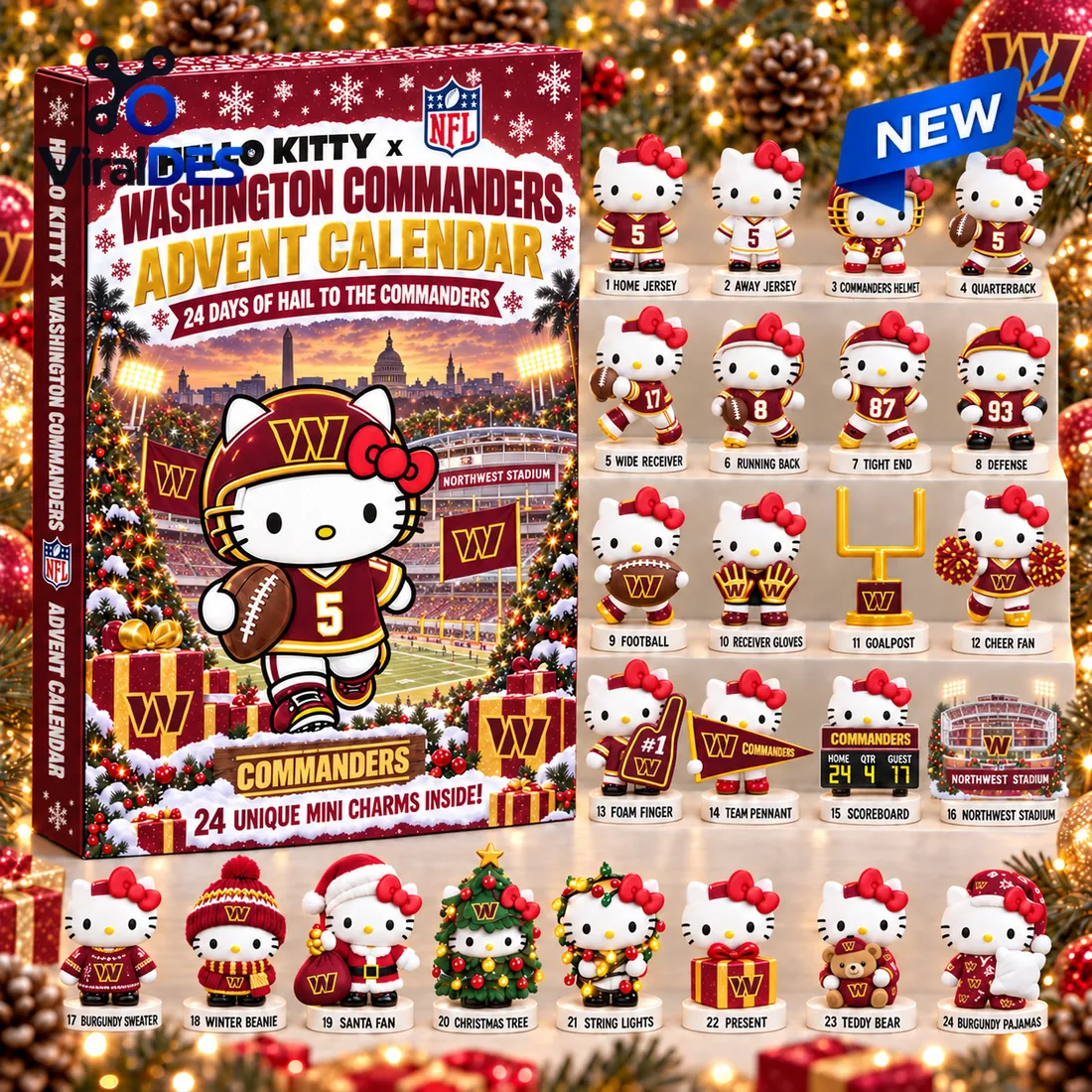 Hello Kitty x Washington Commanders Advent Calendar 2026 Hello Kitty x Washington Commanders Advent Calendar 2026