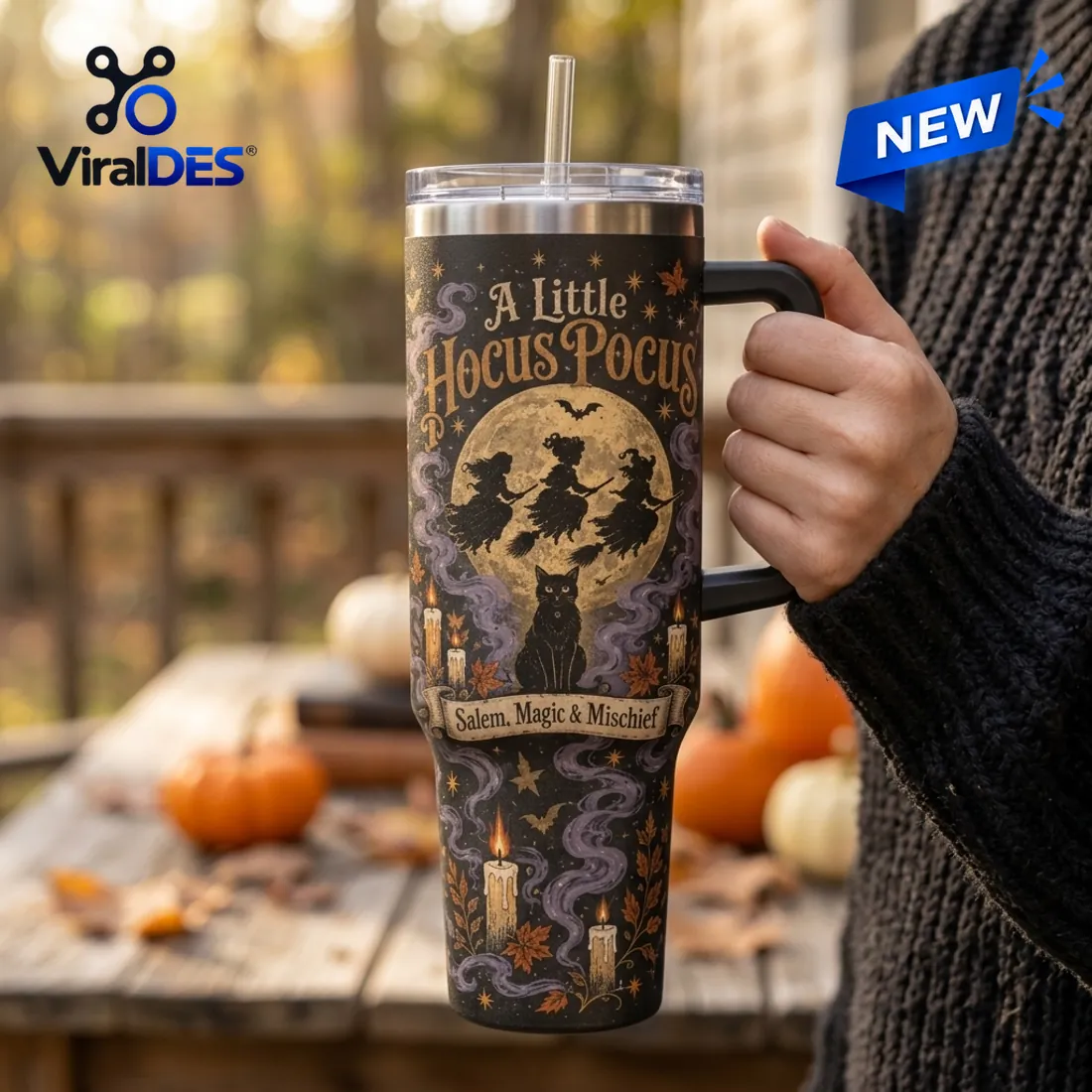 Hocus Pocus Salem Magic 40oz Stanley Tumbler Hocus Pocus Salem Magic 40oz Stanley Tumbler
