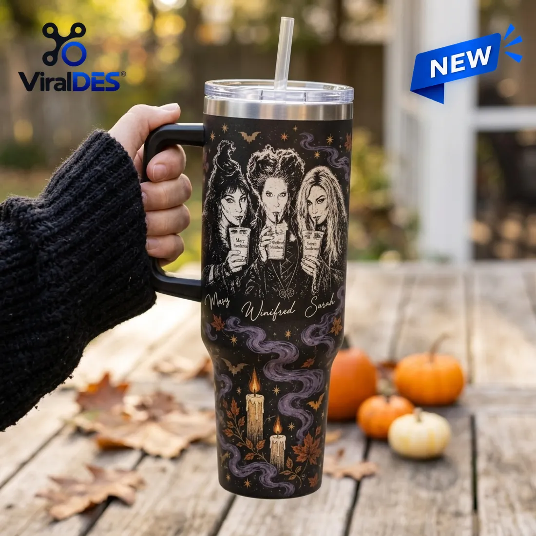 Hocus Pocus Salem Magic 40oz Stanley Tumbler Hocus Pocus Salem Magic 40oz Stanley Tumbler