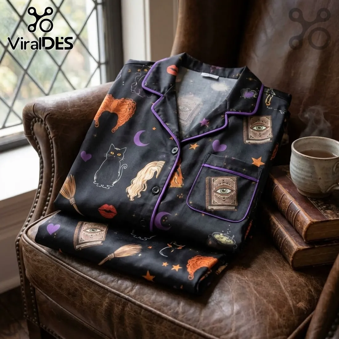 Hocus Pocus Sanderson Sisters Black Pajama Set Hocus Pocus Sanderson Sisters Black Pajama Set