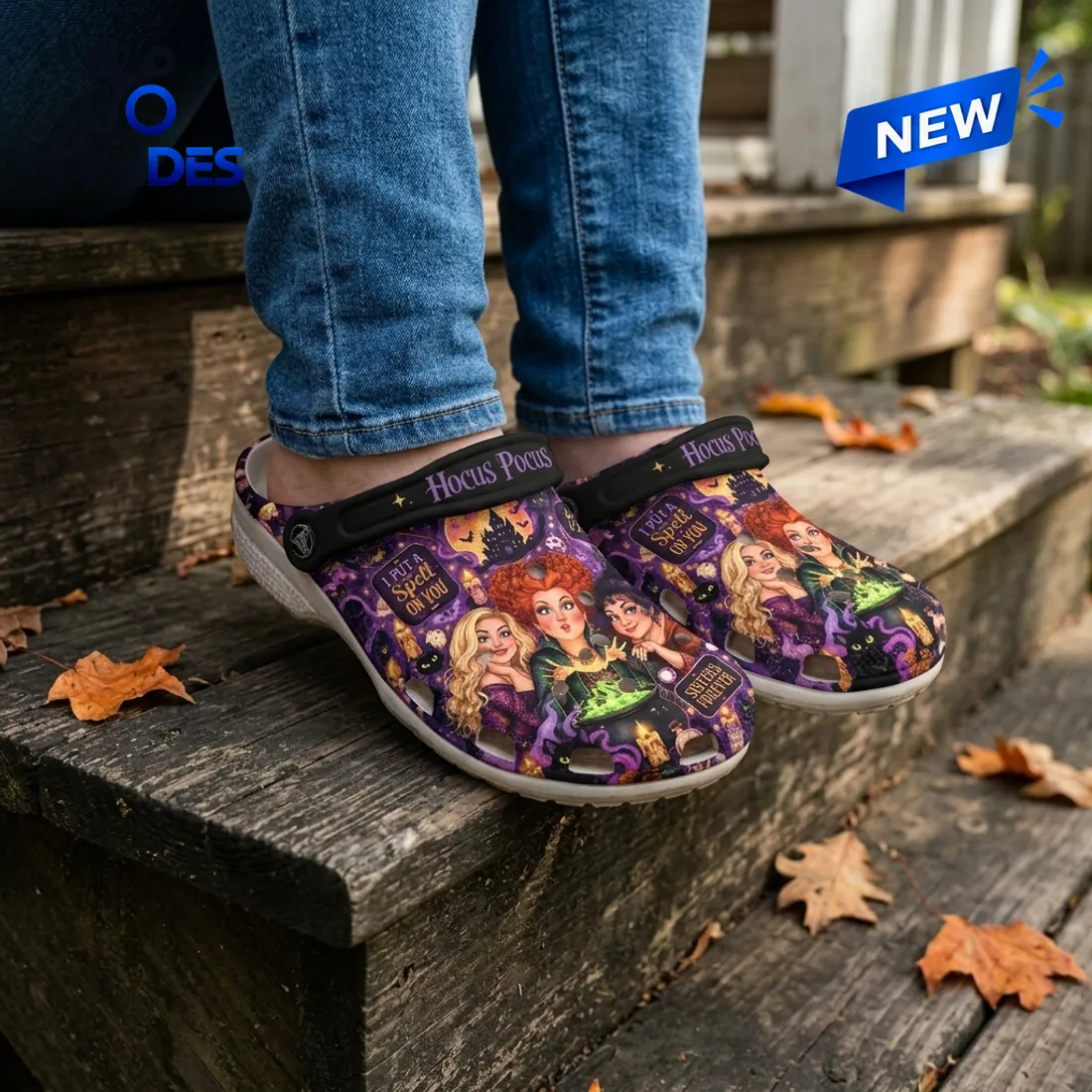 Hocus Pocus Sanderson Sisters Halloween Crocs Clogs Hocus Pocus Sanderson Sisters Halloween Crocs Clogs
