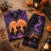 Elvis Presley Peacock Satin Pajama Set