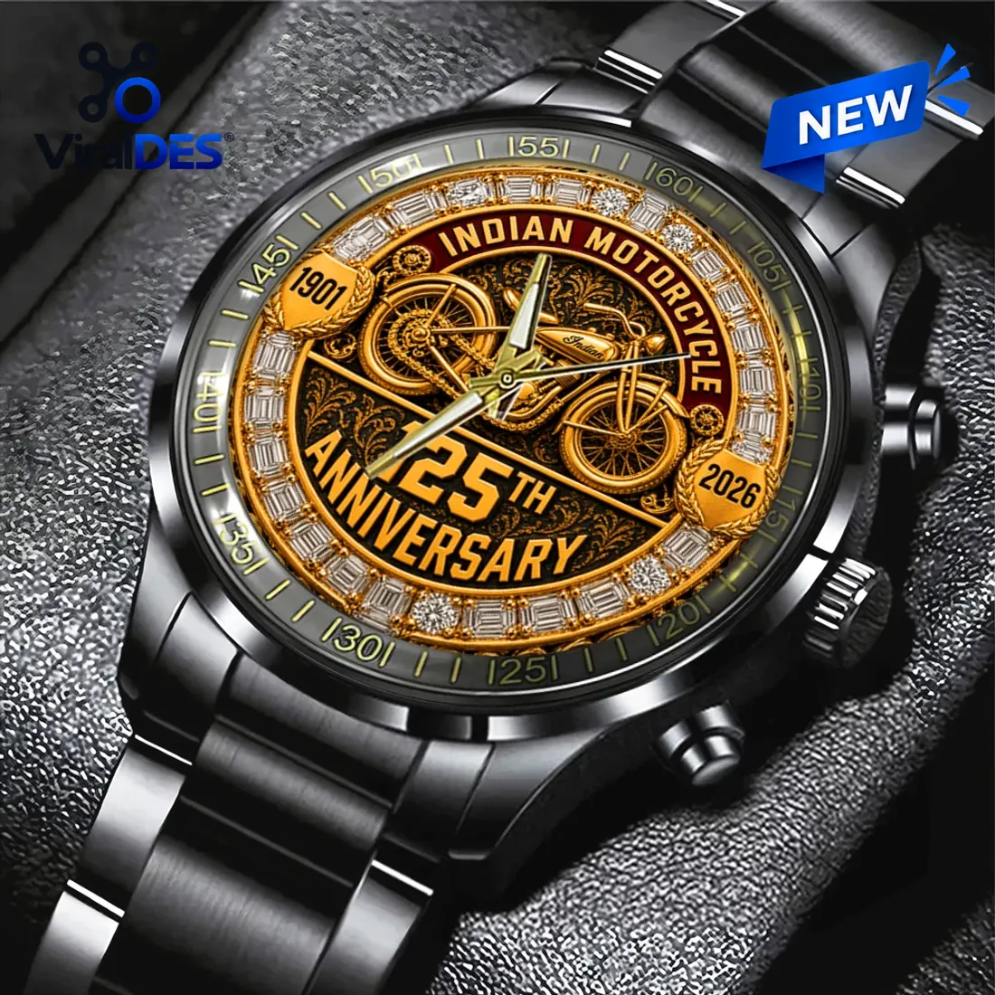 Indian Motorcycle 125th Anniversary Black Watch Indian Motorcycle 125th Anniversary Black Watch
