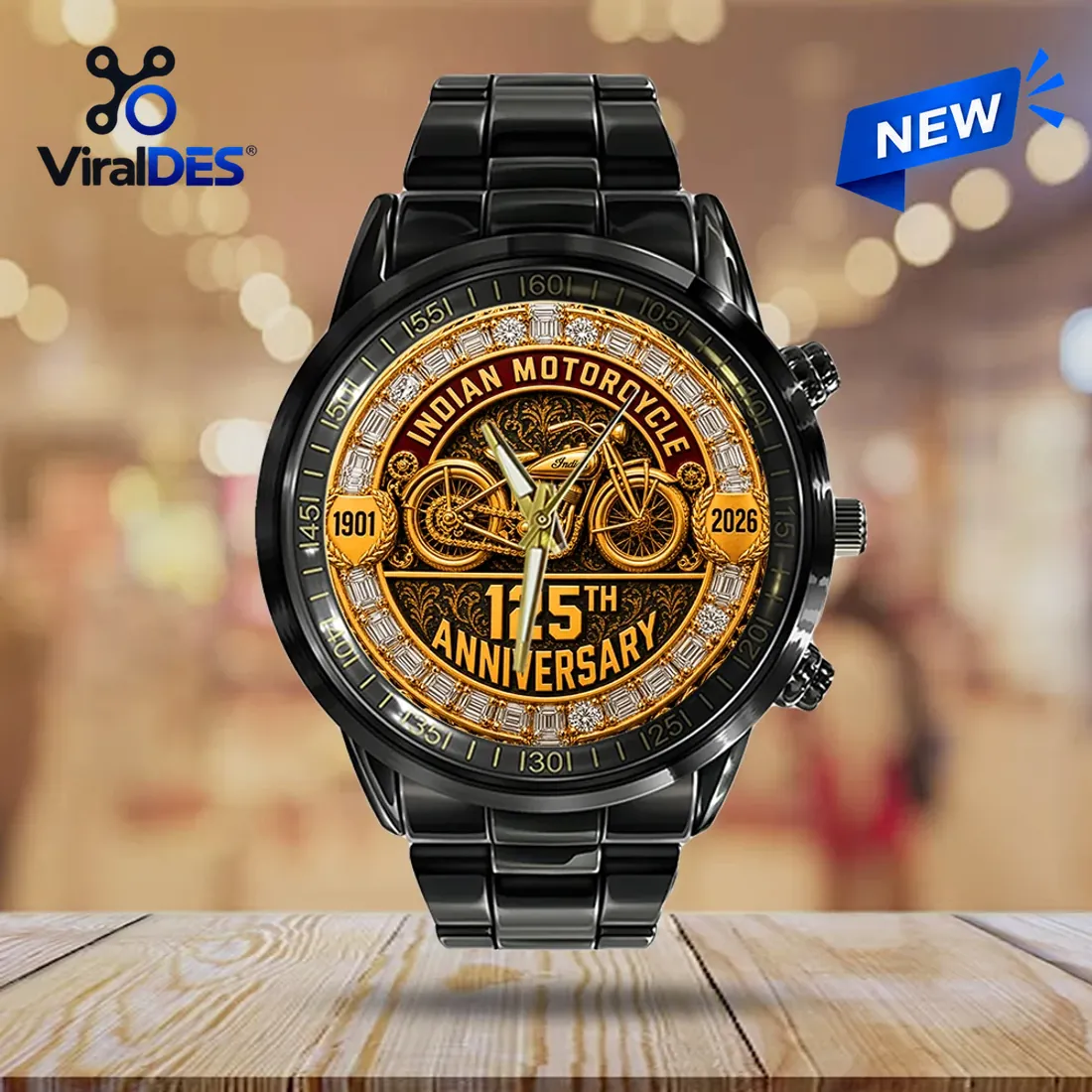 Indian Motorcycle 125th Anniversary Black Watch Indian Motorcycle 125th Anniversary Black Watch