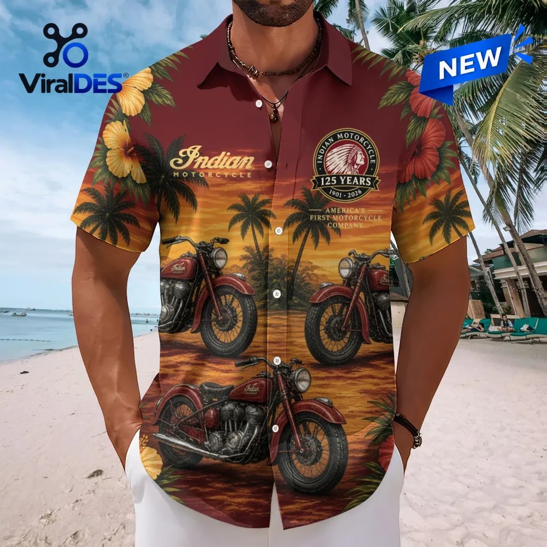 Indian Motorcycle 125th Anniversary Button-Down Shirt Indian Motorcycle 125th Anniversary Button-Down Shirt