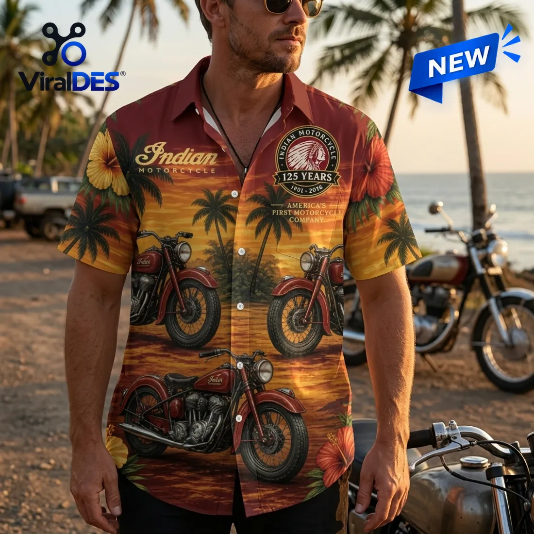 Indian Motorcycle 125th Anniversary Button-Down Shirt Indian Motorcycle 125th Anniversary Button-Down Shirt