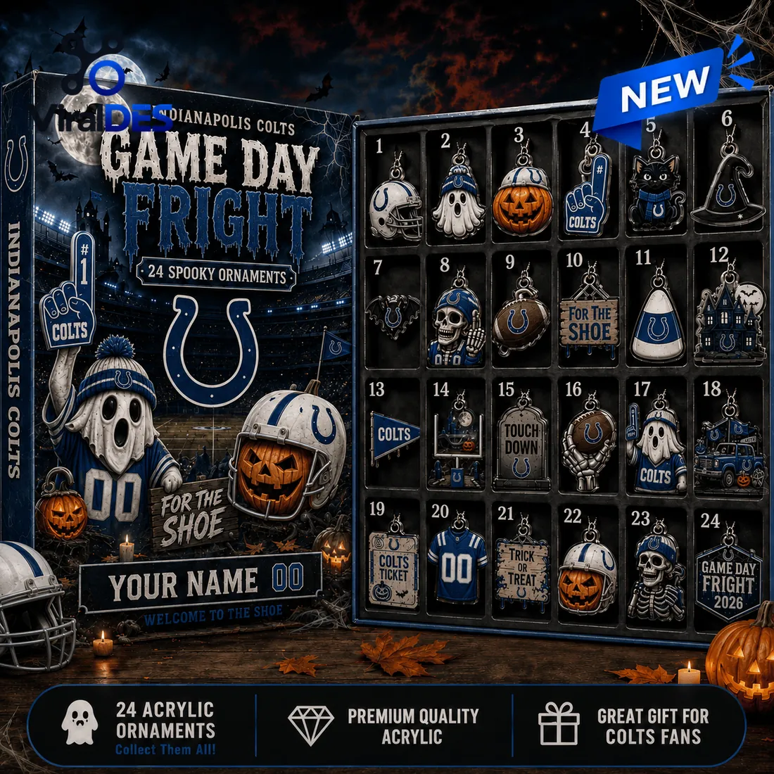 Indianapolis Colts Game Day Fright Halloween Advent Calendar Indianapolis Colts Game Day Fright Halloween Advent Calendar