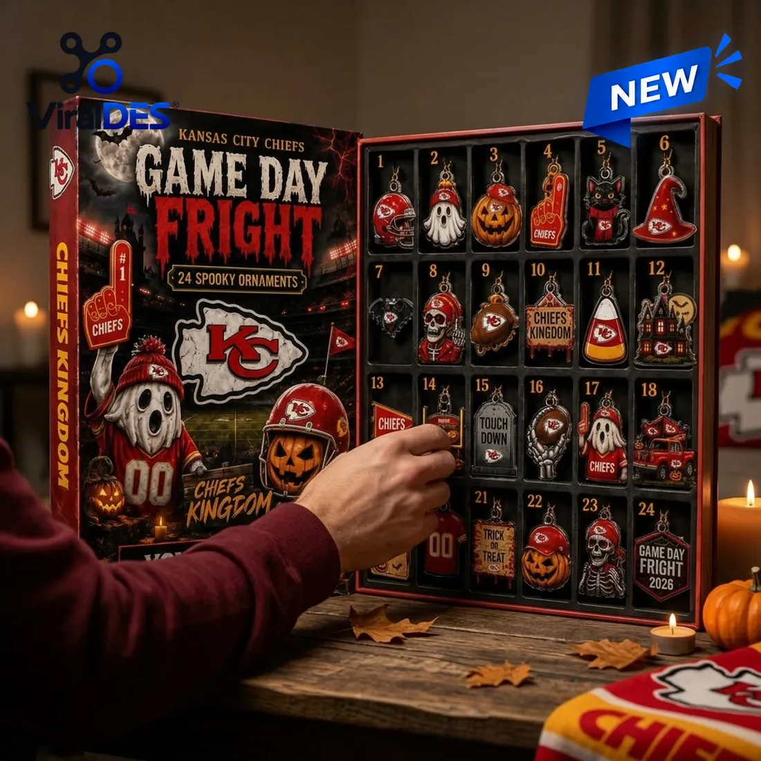Kansas City Chiefs NFL Halloween Advent Calendar Kansas City Chiefs NFL Halloween Advent Calendar