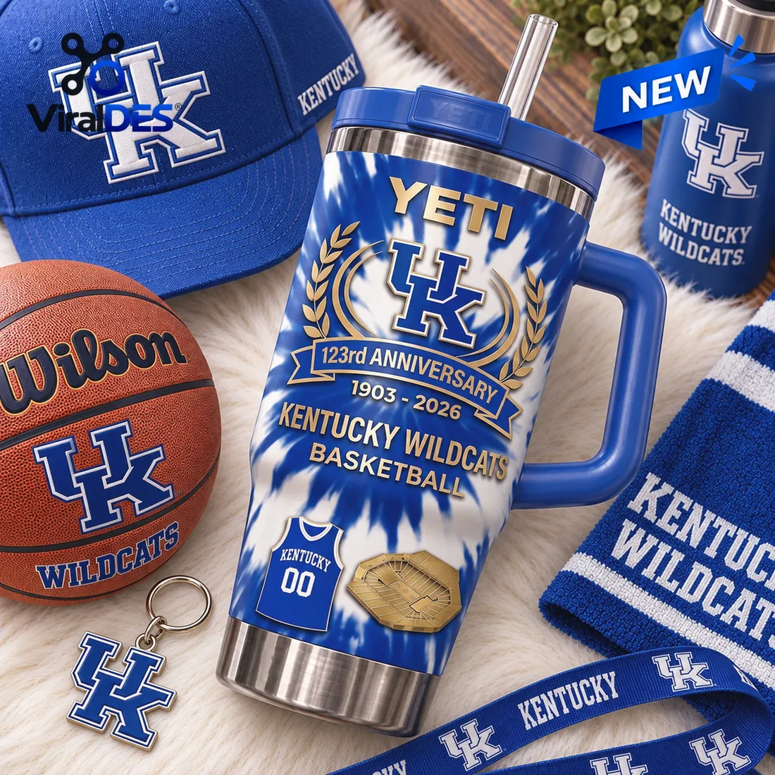 Kentucky Wildcats 123rd Anniversary Stanley Tumbler Kentucky Wildcats 123rd Anniversary Stanley Tumbler