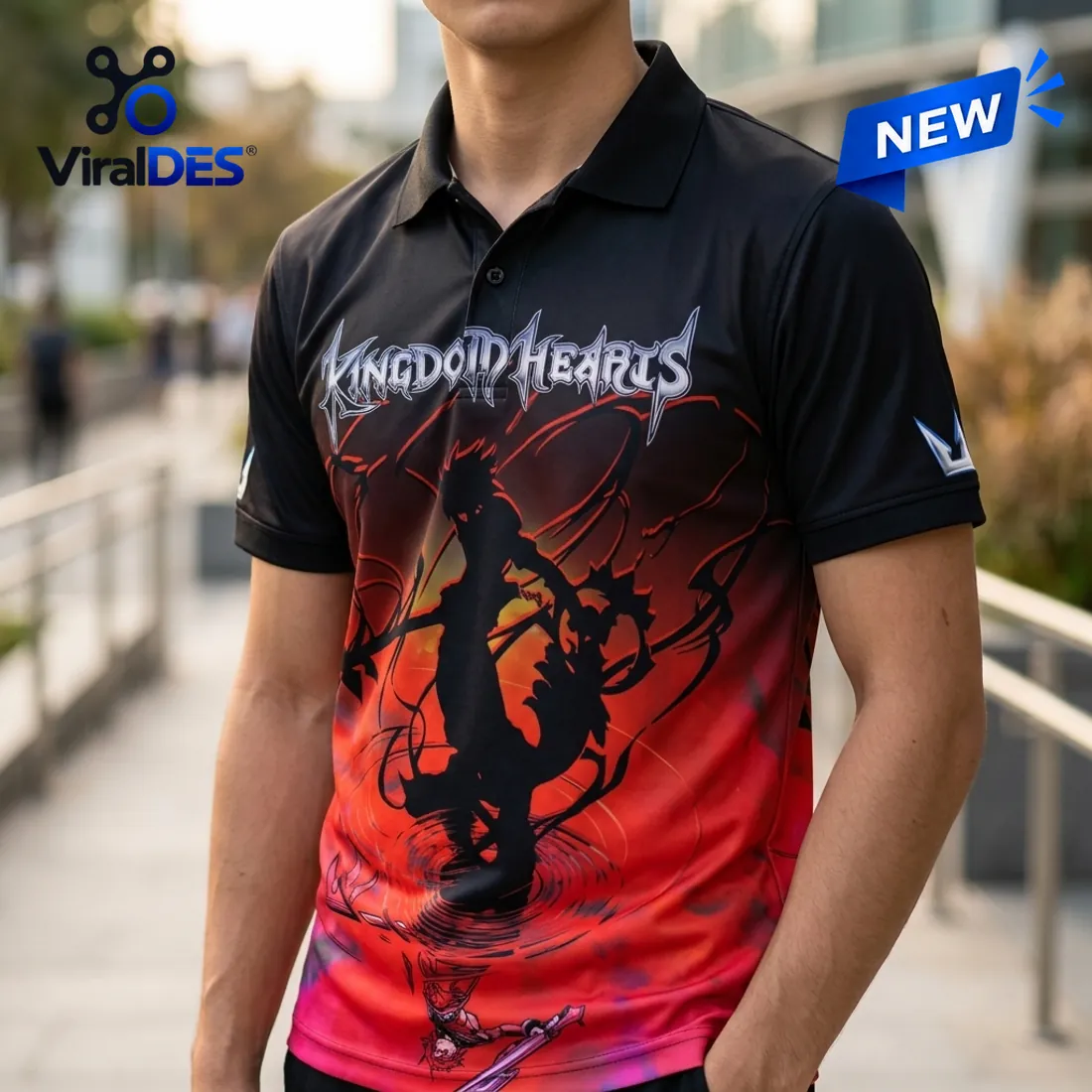 Kingdom Hearts 25th Anniversary Polo Shirt Kingdom Hearts 25th Anniversary Polo Shirt
