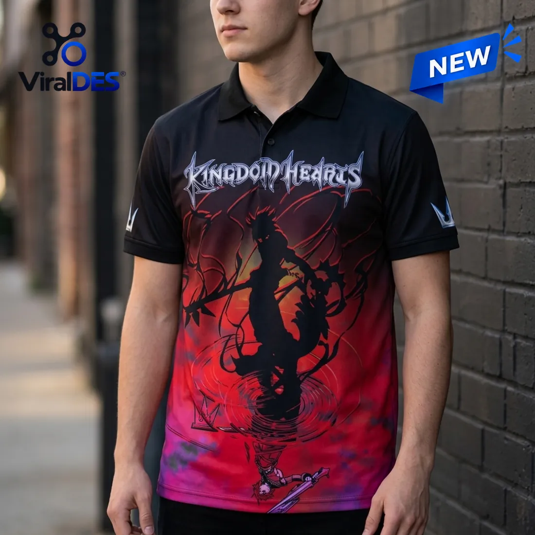 Kingdom Hearts 25th Anniversary Polo Shirt Kingdom Hearts 25th Anniversary Polo Shirt
