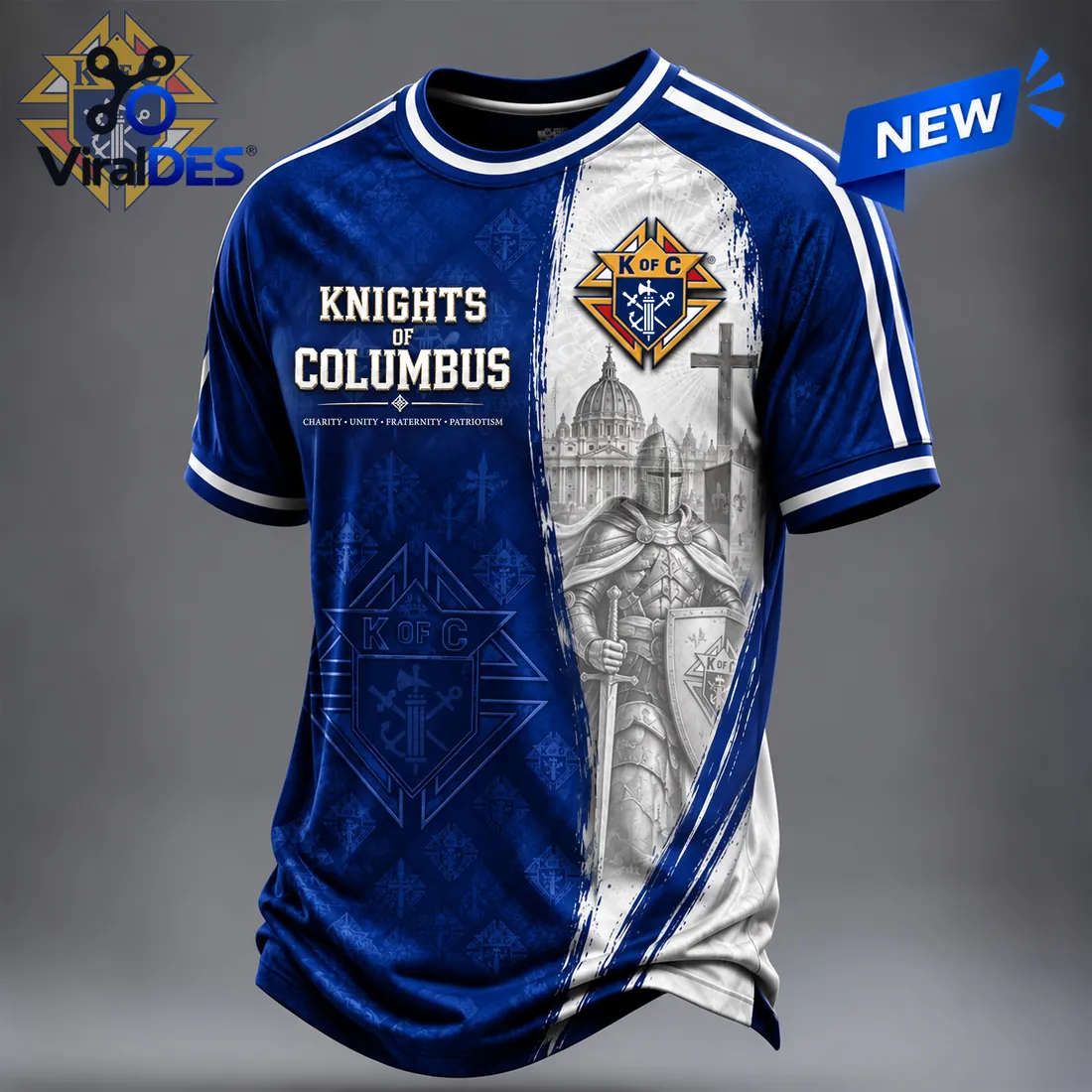 Knights of Columbus Blue Crusader T-Shirt Knights of Columbus Blue Crusader T-Shirt