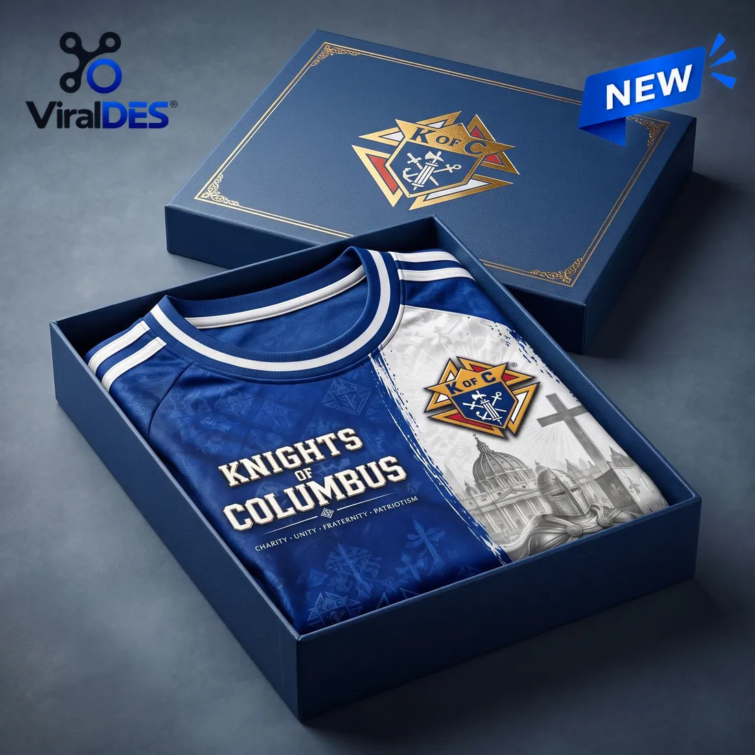 Knights of Columbus Blue Crusader T-Shirt Knights of Columbus Blue Crusader T-Shirt