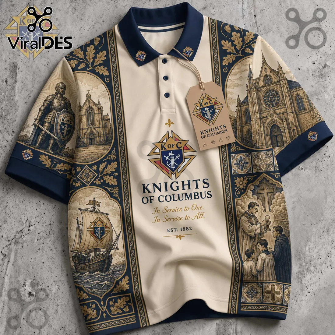 Knights of Columbus Heritage Polo Shirt Knights of Columbus Heritage Polo Shirt